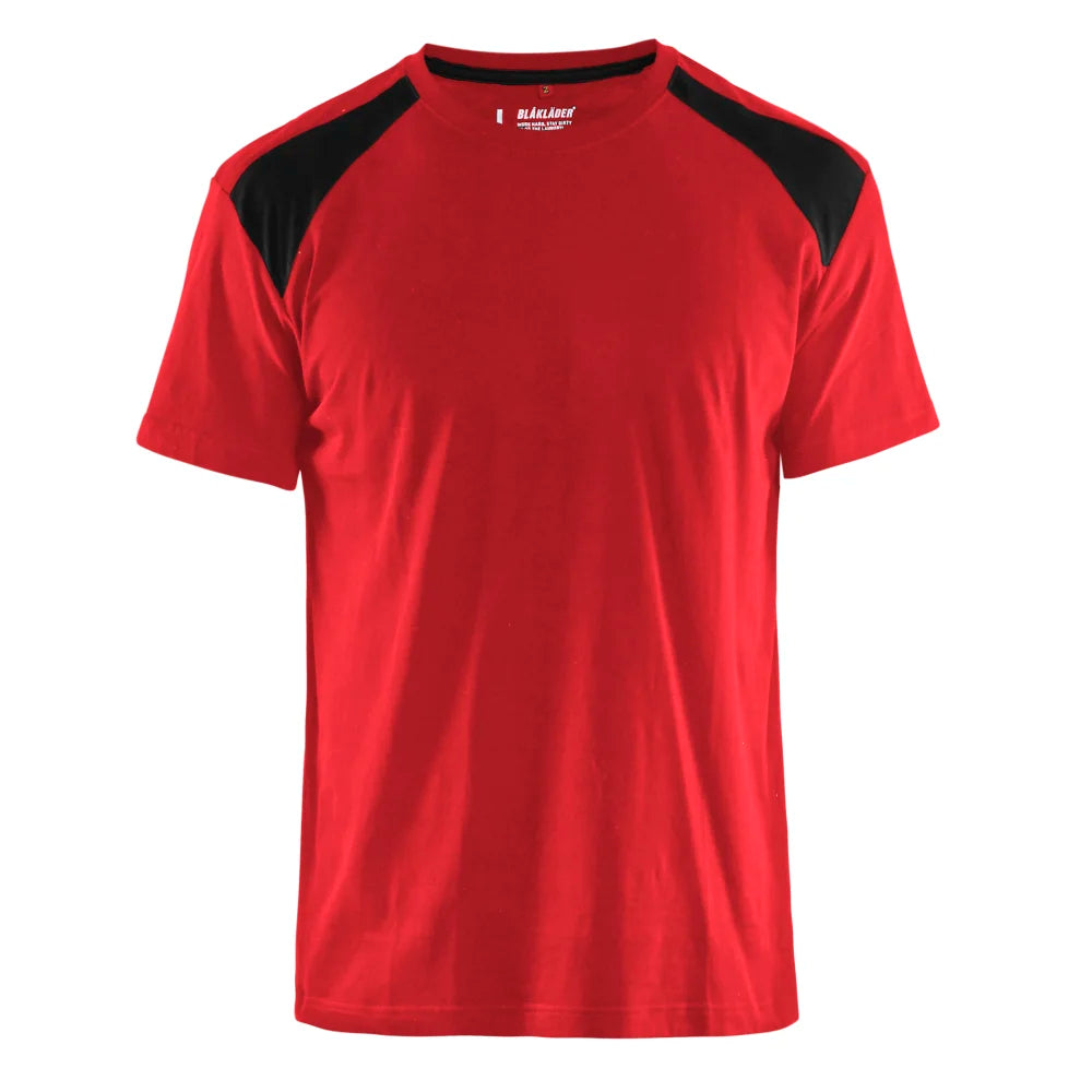 Blaklader 3379 1042 T-Shirt Bi-Colour Rood Zwart
