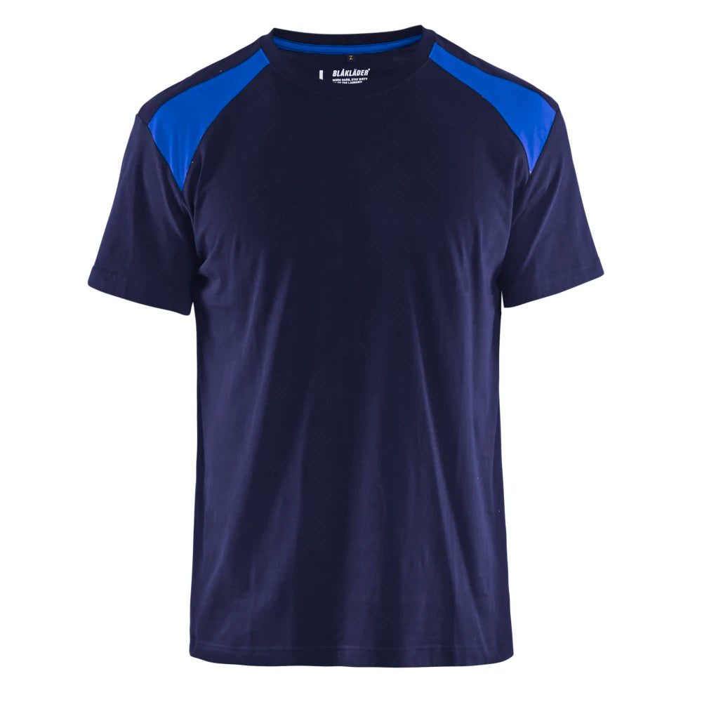 Blaklader 3379 1042 T-Shirt Bi-Colour Marineblauw Korenblauw