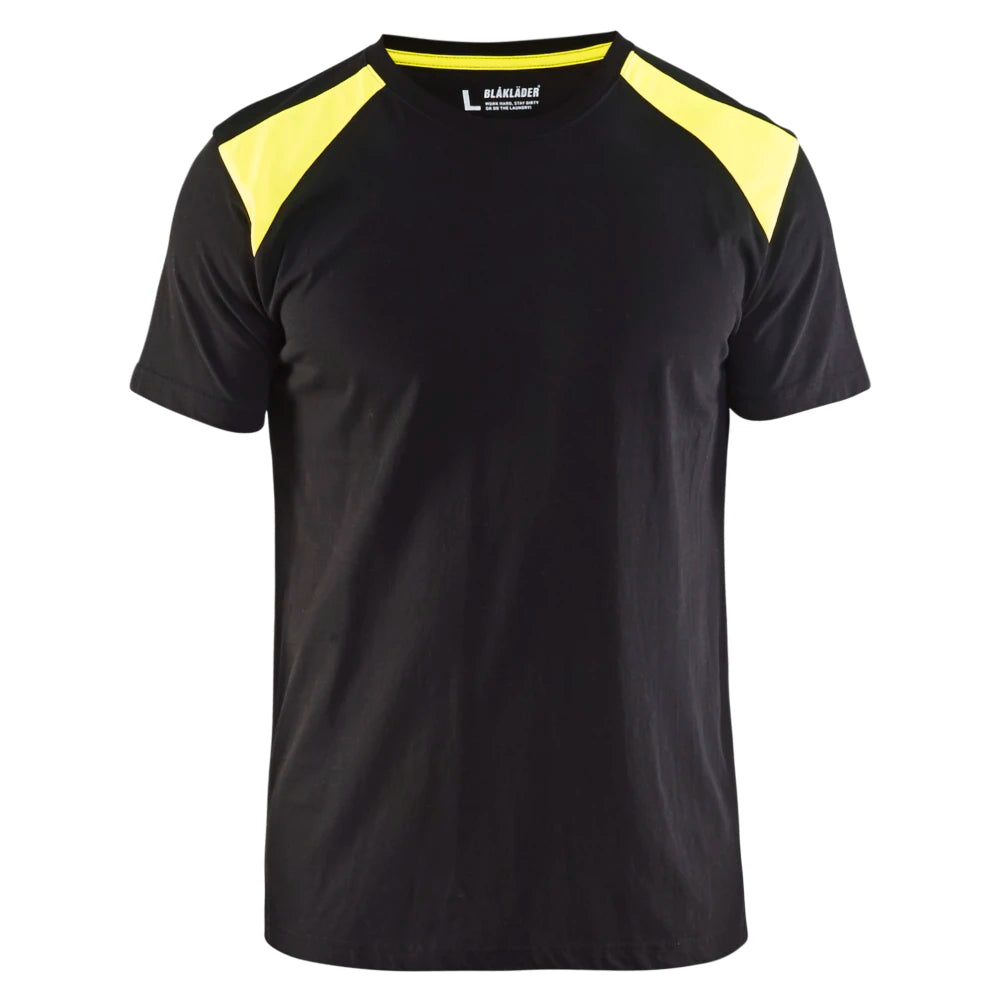 Blaklader 3379 1042 T-Shirt Bi-Colour Zwart High Vis Geel