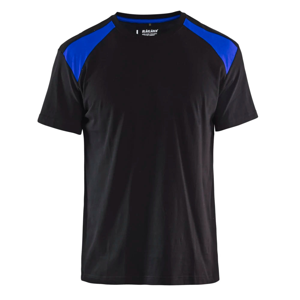 Blaklader 3379 1042 T-Shirt Bi-Colour Zwart Korenblauw