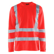 Blaklader 3381 1070 Uv-T-Shirt Lange Mouwen High Vis High Vis Rood