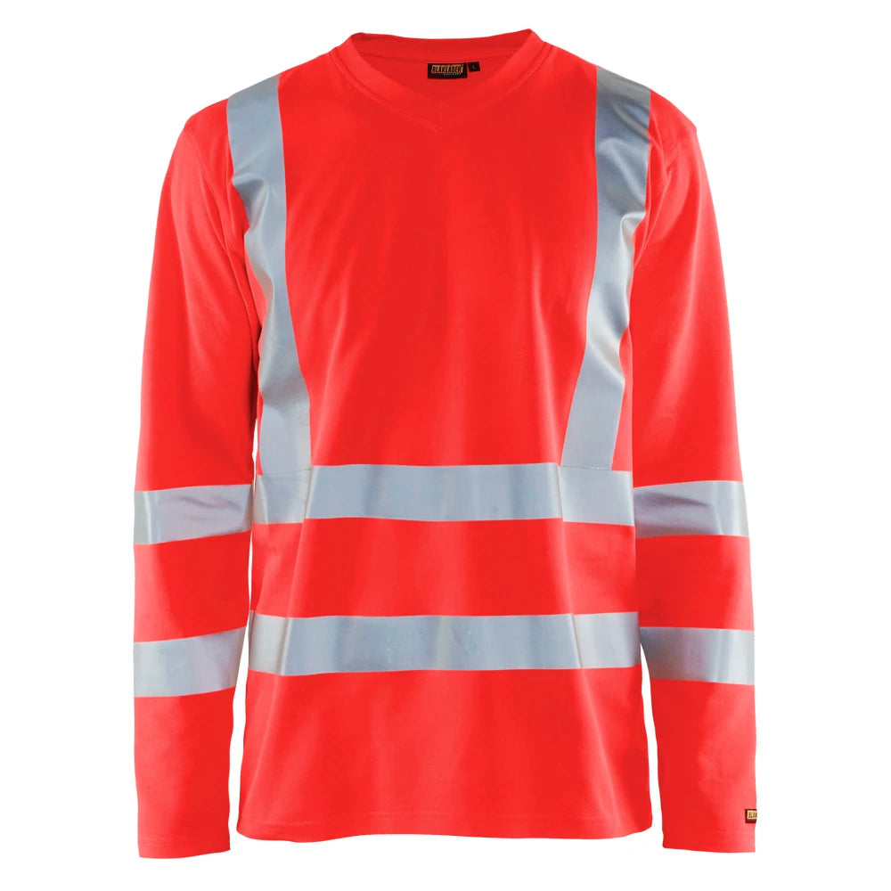 Blaklader 3381 1070 Uv-T-Shirt Lange Mouwen High Vis High Vis Rood