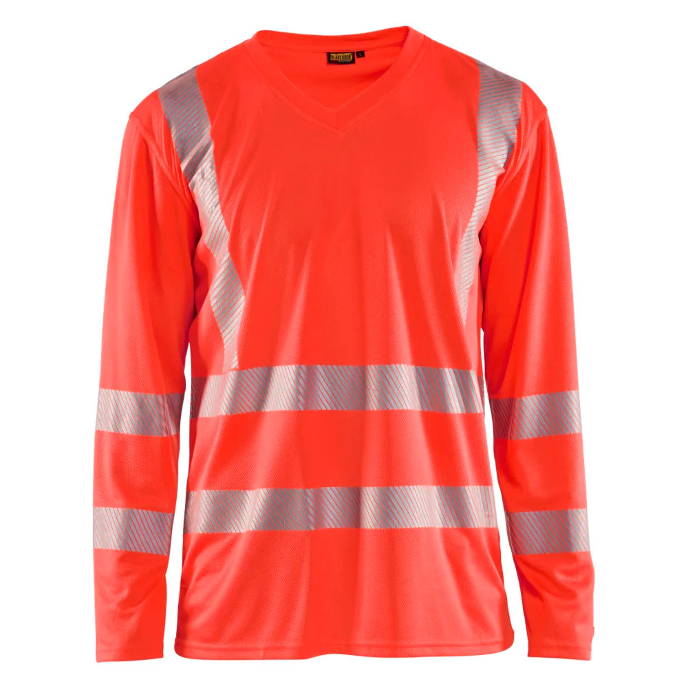 Blaklader 3385 1013 Uv-T-Shirt Lange Mouwen High Vis High Vis Rood