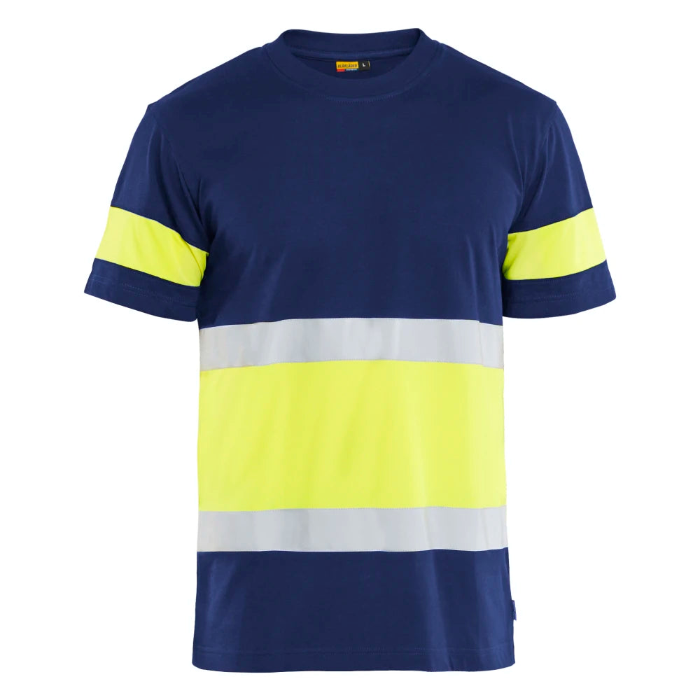 Blaklader 3387 1030 T-Shirt High Vis Marine High Vis Geel