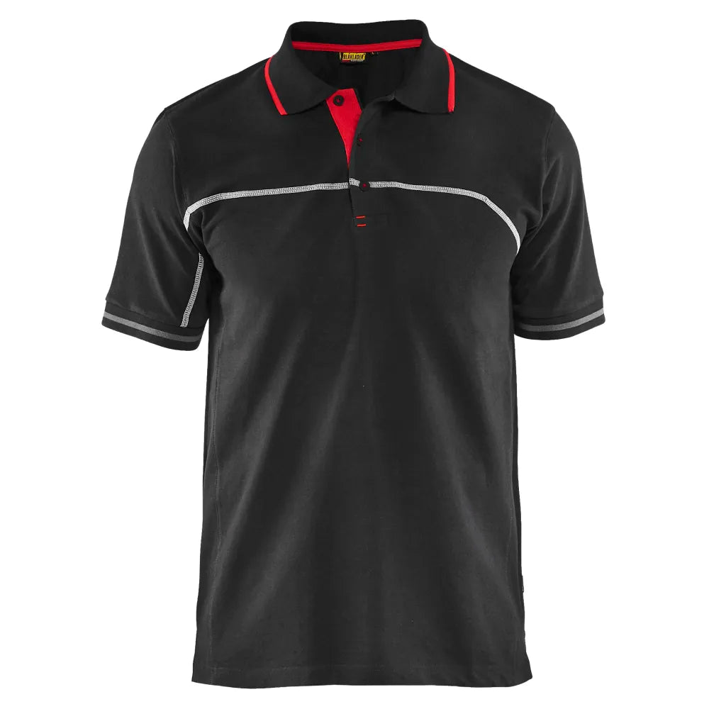 Blaklader 3389 1050 Poloshirt Zwart Rood