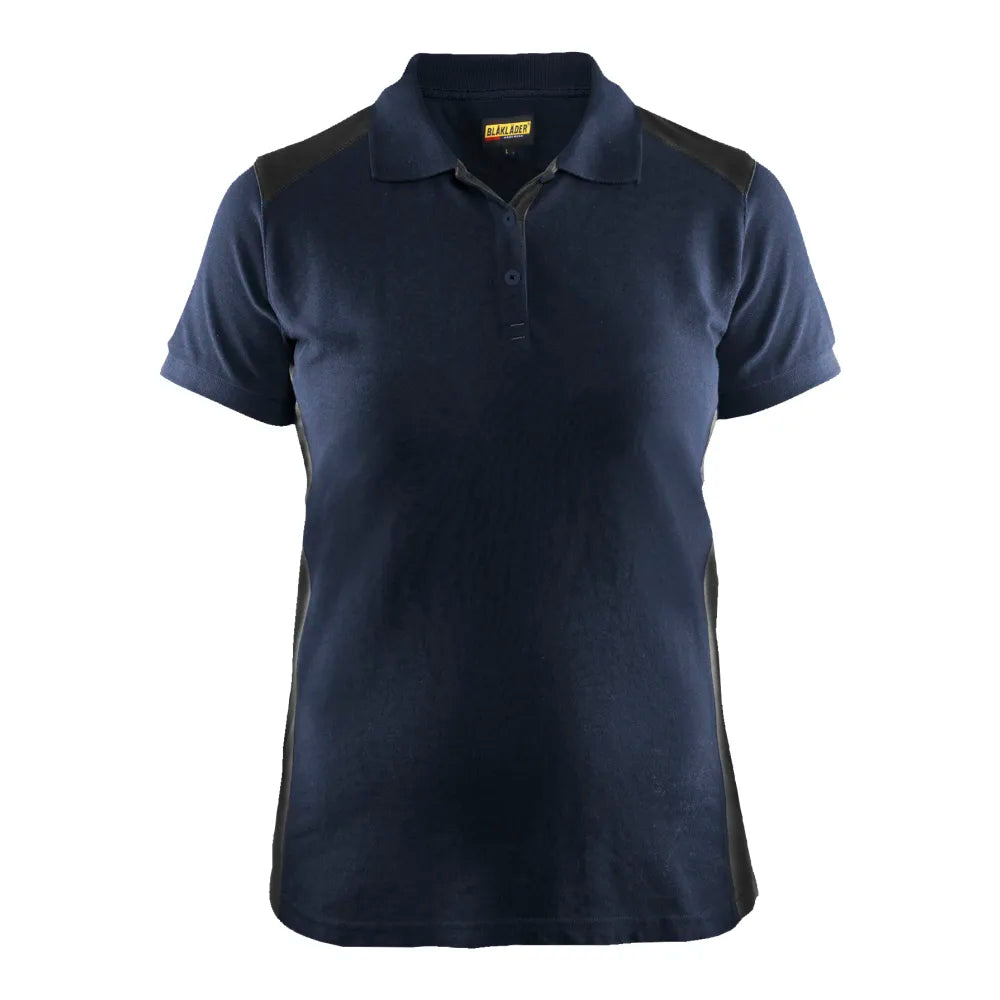 Blaklader 3390 1050 Dames Poloshirt Donker Marineblauw Zwart
