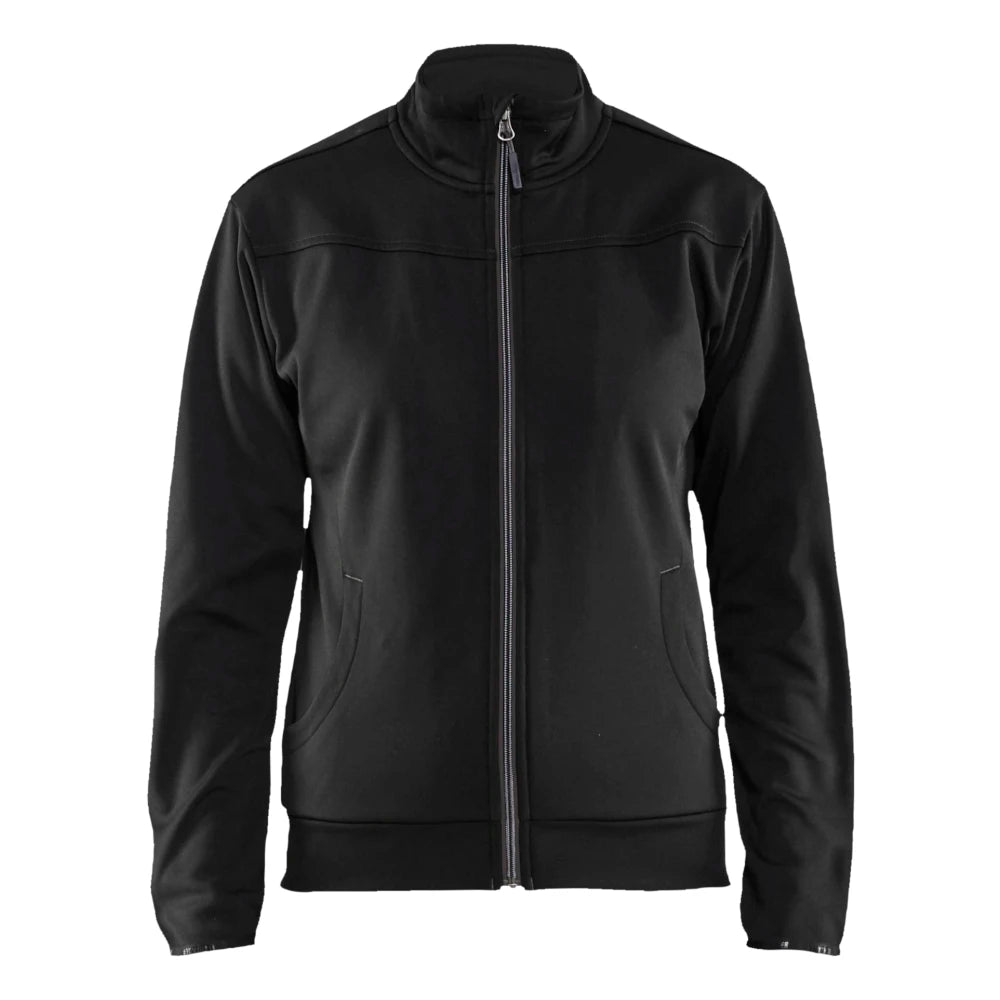 Blaklader 3394 2526 Dames Service Sweatshirt Met Rits Zwart Donkergrijs