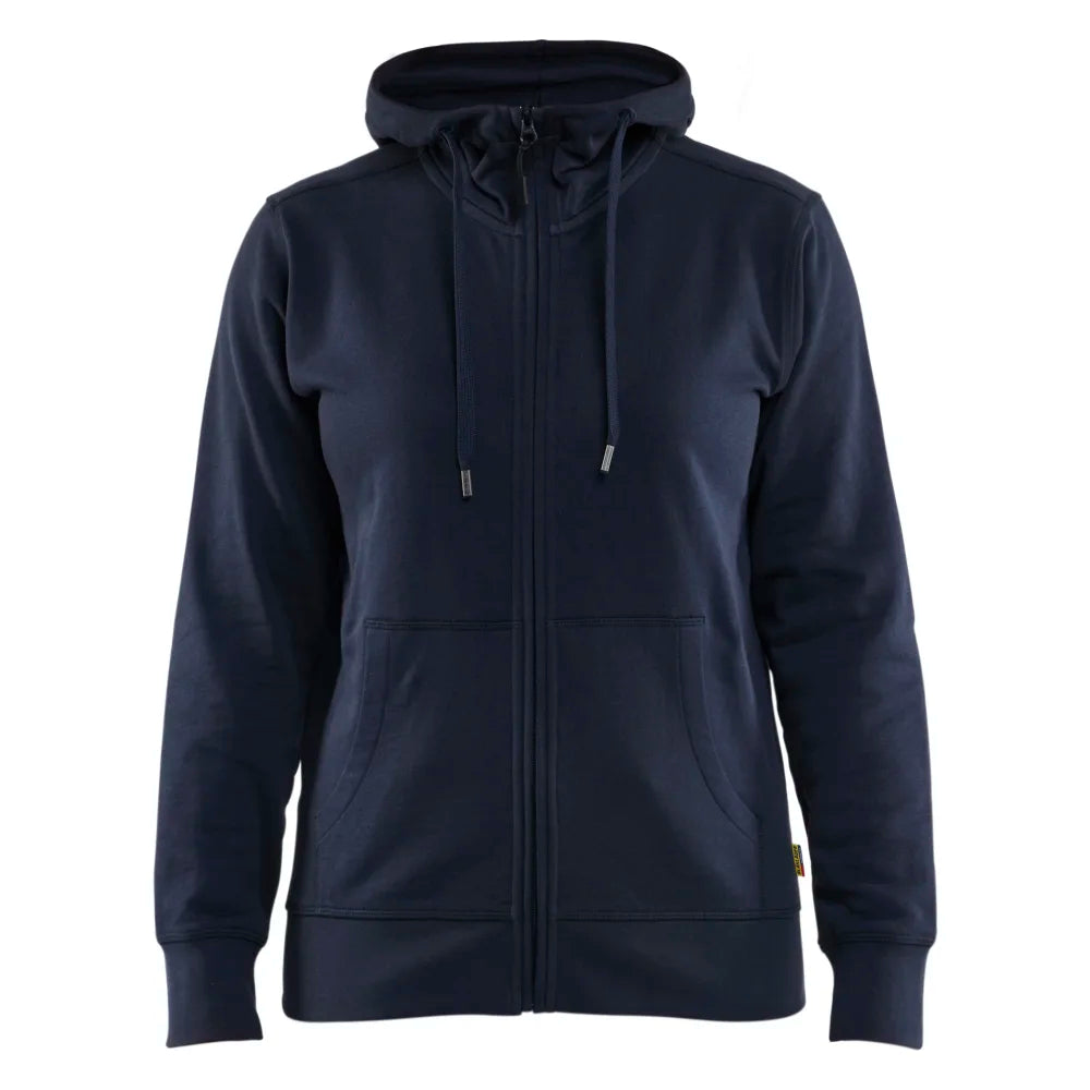 Blaklader 3395 1158 Dames Hooded Sweatshirt Met Rits Donker Marineblauw