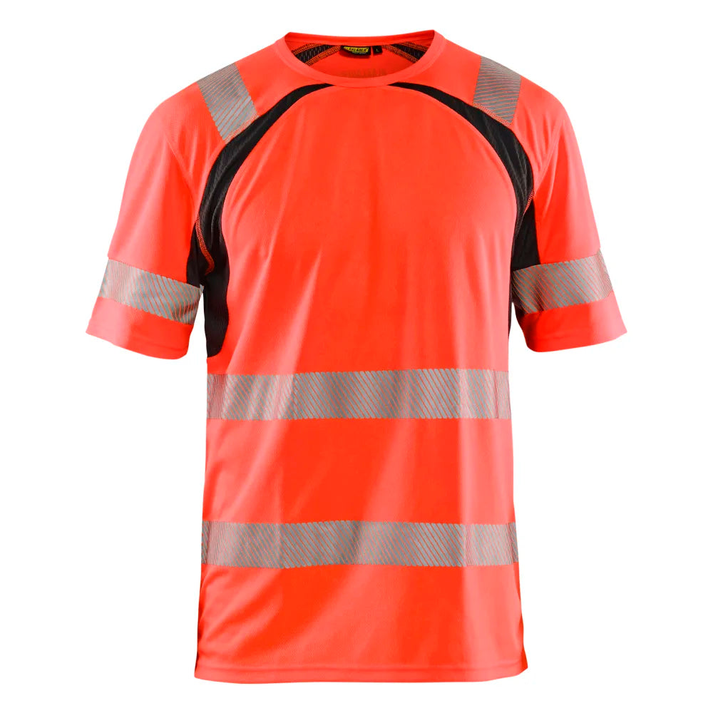Blaklader 3397 1013 Uv-T-Shirt High Vis High Vis Rood Zwart