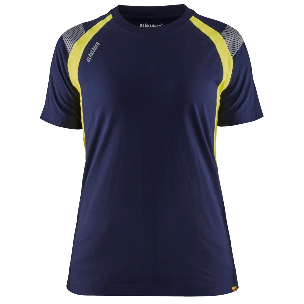 Blaklader 3402 1030 Dames T-Shirt Visible Marine High Vis Geel