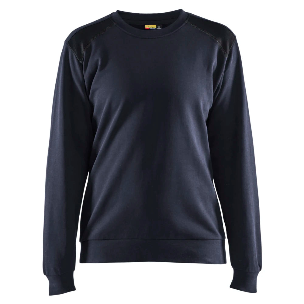 Blaklader 3408 1158 Dames Sweatshirt Bi-Colour Donker Marineblauw Zwart