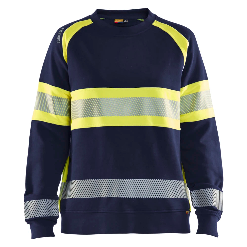 Blaklader 3409 1158 Dames Sweatshirt High Vis Marine High Vis Geel