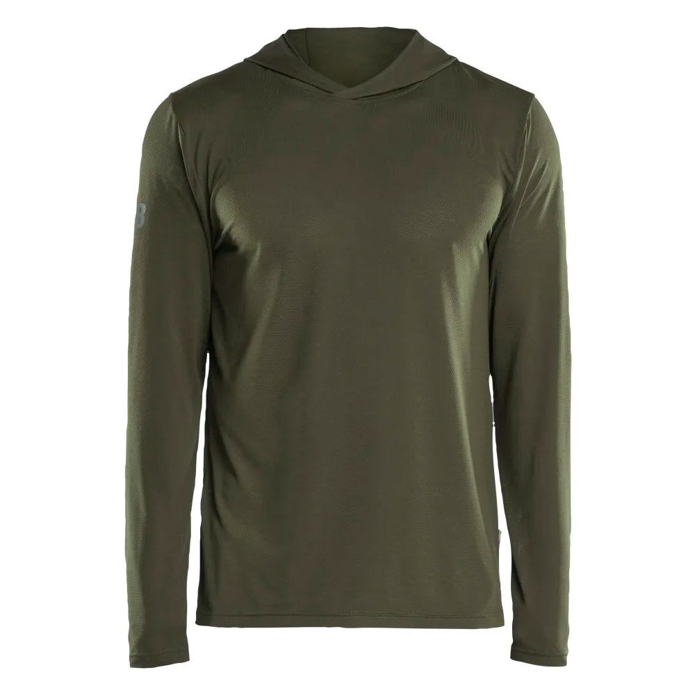 Blaklader 3417 1126 Uv-Hooded Sweatshirt Donker Herfstgroen
