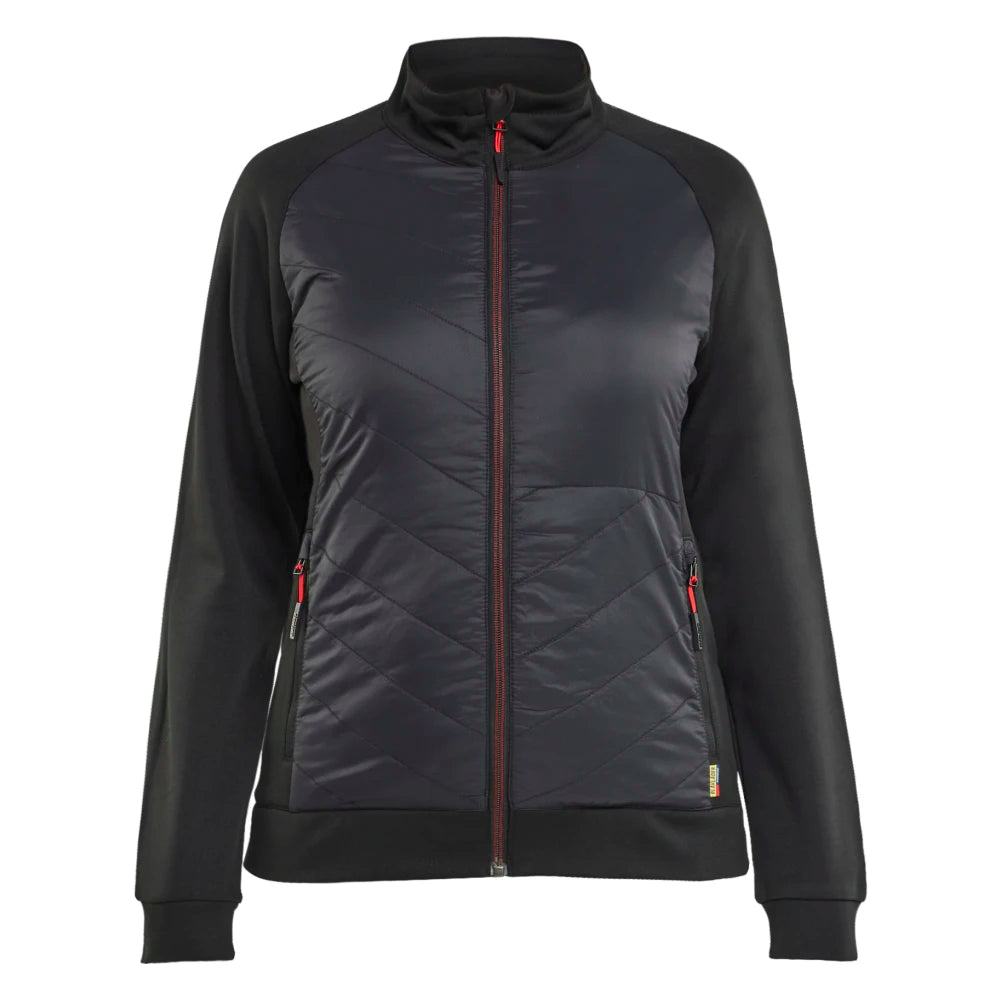 Blaklader 3419 2526 Dames Hybride Sweatshirt Zwart Rood