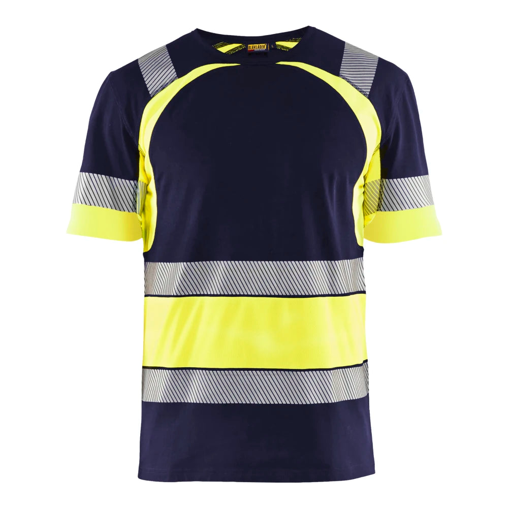 Blaklader 3421 1030 T-Shirt High Vis Marine High Vis Geel