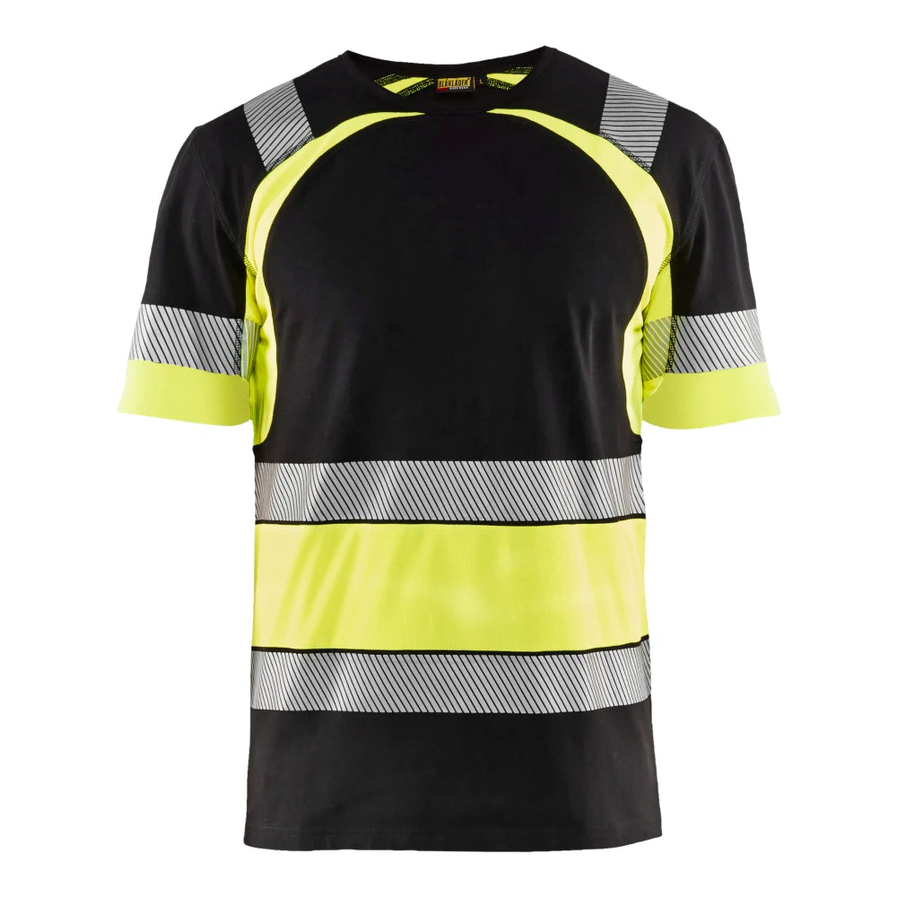 Blaklader 3421 1030 T-Shirt High Vis Zwart High Vis Geel