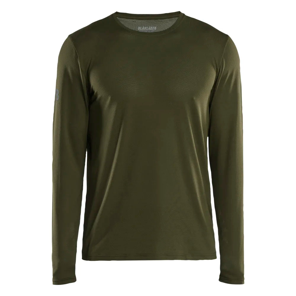Blaklader 3423 1126 Uv-T-Shirt Met Lange Mouwen Donker Herfstgroen
