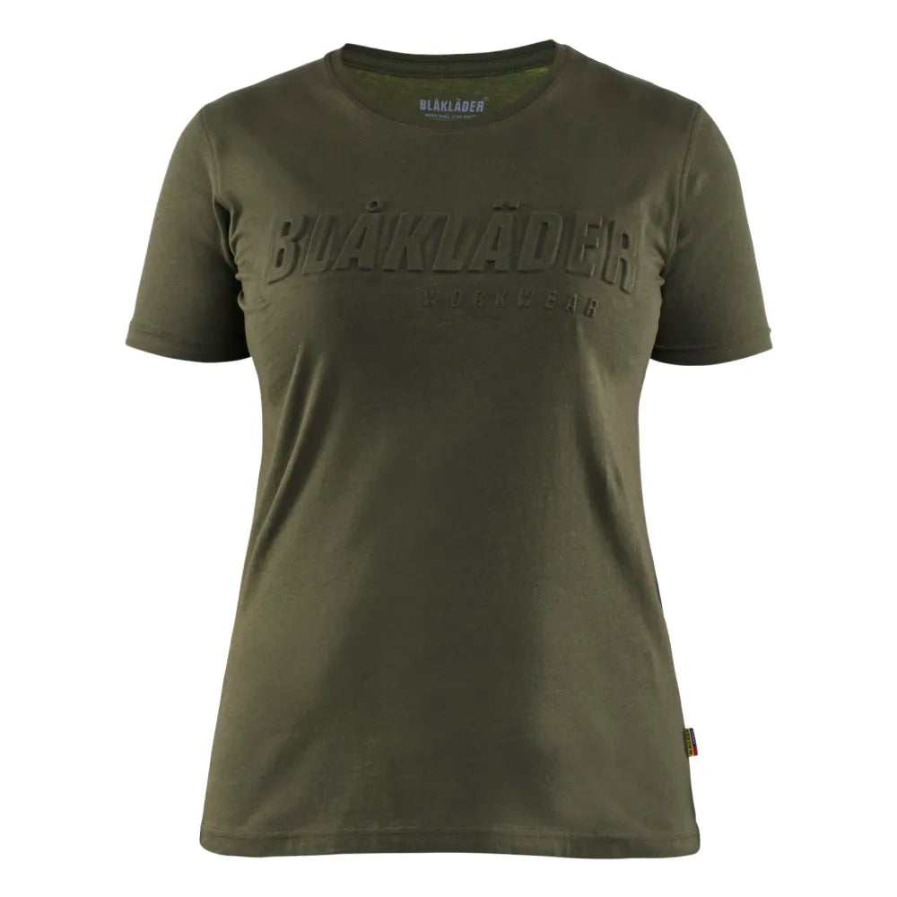Blaklader 3431 1042 Dames T-Shirt 3D Donker Herfstgroen