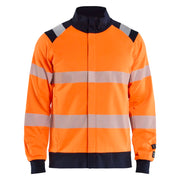 Blaklader 3461 1745 Multinorm Sweatshirt Met Rits Inherent High Vis Oranje Marineblauw