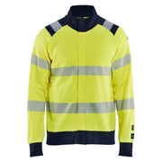 Blaklader 3461 1762 Multinorm Sweatshirt Met Rits High Vis Geel Marineblauw