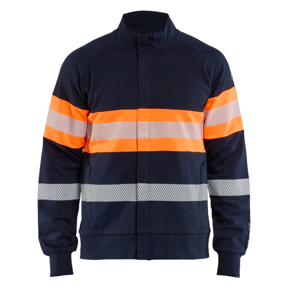 Blaklader 3462 1745 Multinorm Sweatshirt Met Rits Inherent Marineblauw Oranje