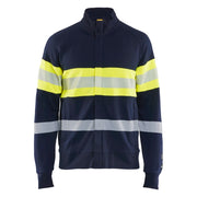 Blaklader 3462 1762 Multinorm Sweatshirt Met Rits Marine High Vis Geel