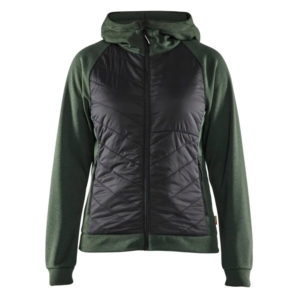 Blaklader 3464 2533 Dames Hybride Sweater Herfstgroen Zwart
