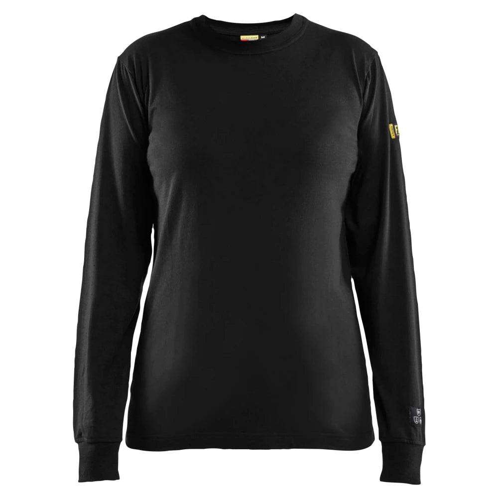 Blaklader 3467 1737 Dames Vlamvertragend T-Shirt Lange Mouwen Zwart