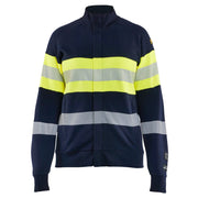 Blaklader 3472 1762 Dames Multinorm Sweatshirt Met Rits Marine High Vis Geel