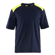 Blaklader 3476 1737 Vlamvertragend T-Shirt Marine High Vis Geel