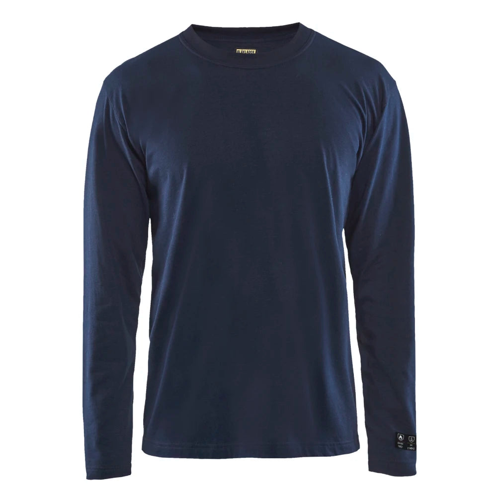 Blaklader 3483 1737 Vlamvertragend T-Shirt Lange Mouwen Marineblauw