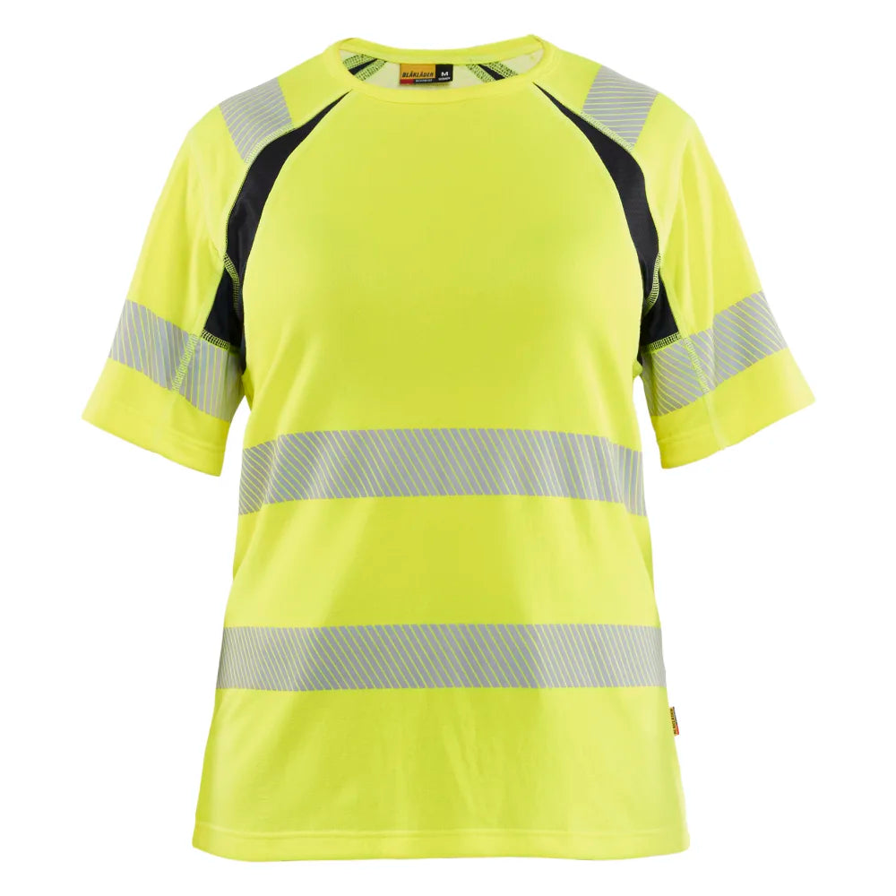 Blaklader 3503 2537 Dames T-Shirt High Vis High Vis Geel Zwart