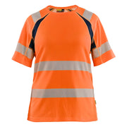 Blaklader 3503 2537 Dames T-Shirt High Vis High Vis Oranje Marineblauw