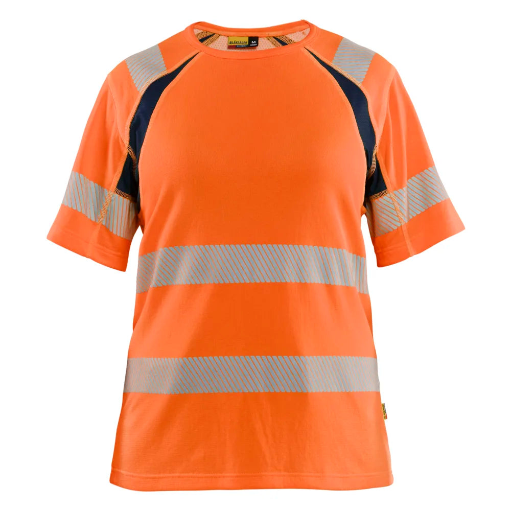 Blaklader 3503 2537 Dames T-Shirt High Vis High Vis Oranje Marineblauw