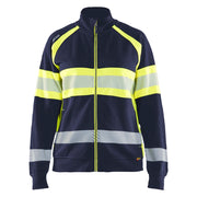 Blaklader 3505 1158 Dames Sweatshirt Met Rits High Vis Marine High Vis Geel