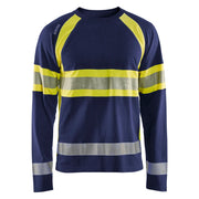 Blaklader 3510 1030 T-Shirt Lange Mouwen High Vis Marine High Vis Geel