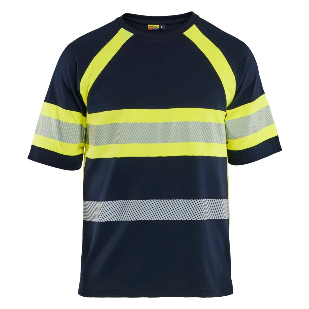 Blaklader 3519 1737 Multinorm UV-T-shirt Marine High Vis Geel