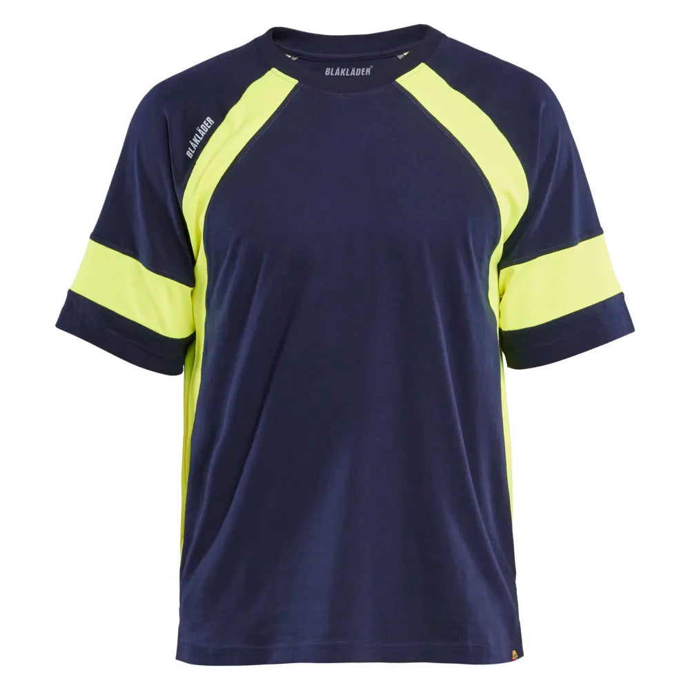 Blaklader 3523 1030 T-Shirt Visible Marine High Vis Geel