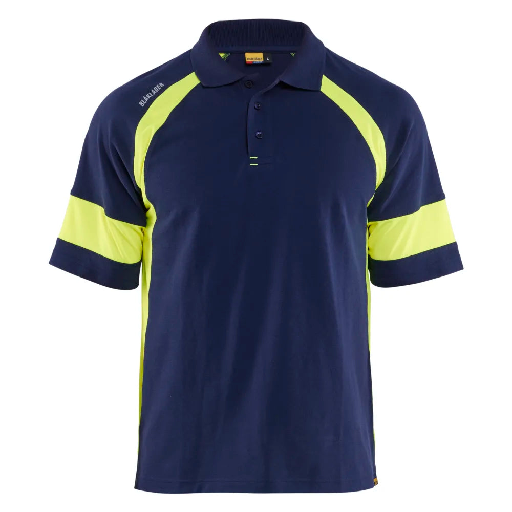Blaklader 3528 1050 Poloshirt Visible Marine High Vis Geel