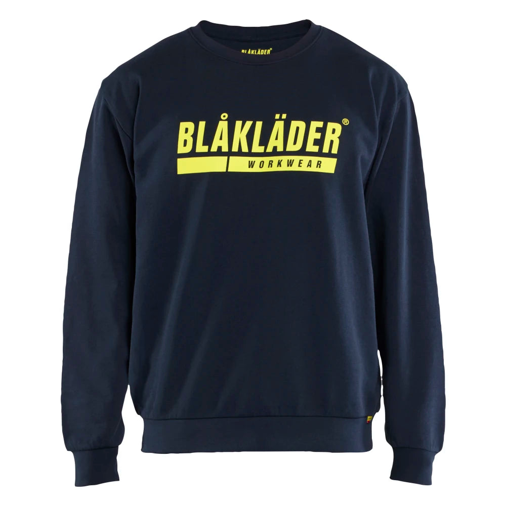 Blaklader 3534 1158 Sweatshirt Donker Marineblauw High Vis Geel