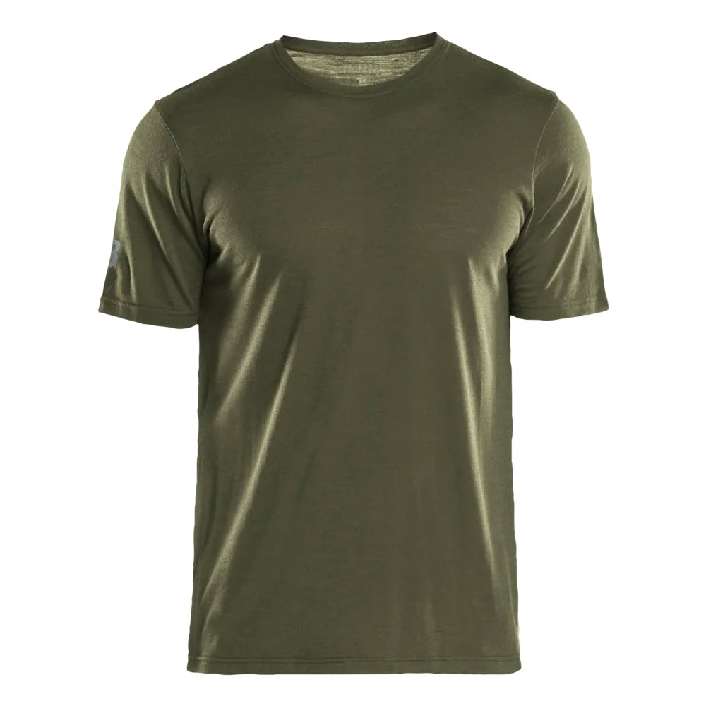 Blaklader 3536 1743 T-Shirt Merinowol Donker Herfstgroen