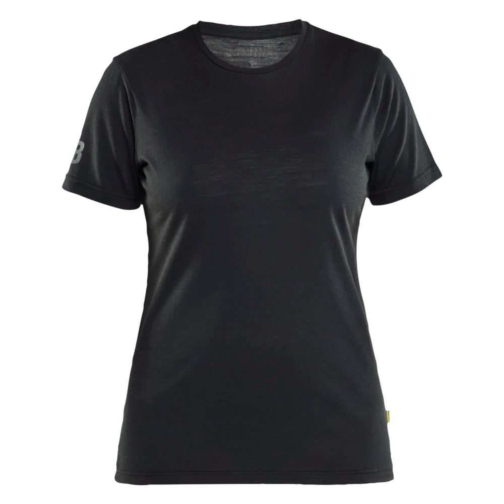 Blaklader 3537 1743 Dames T-Shirt Merinowol Zwart
