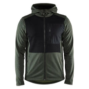 Blaklader 3540 2533 Hooded Sweatshirt Met Rits Herfstgroen Zwart