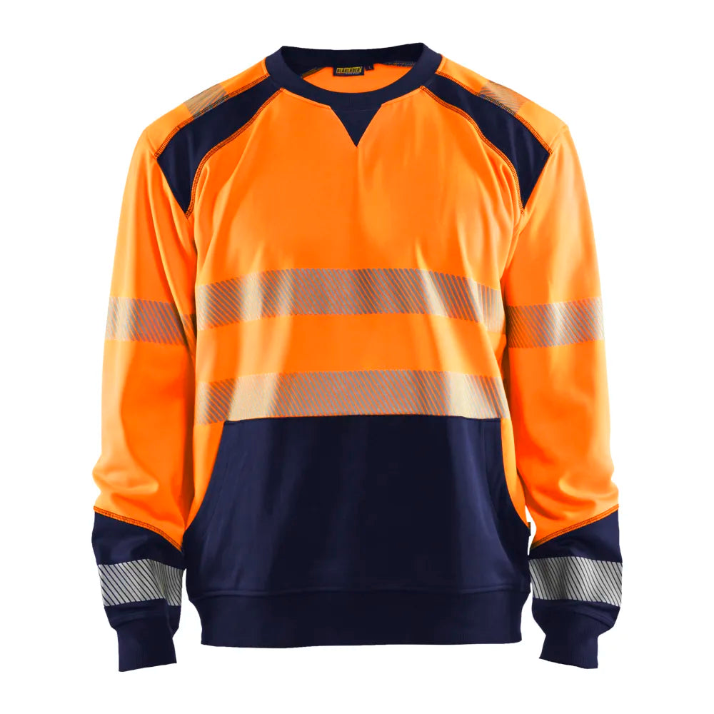 Blaklader 3541 2528 Sweatshirt High Vis High Vis Oranje Marineblauw