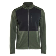 Blaklader 3548 2533 Sweatshirt Met Rits Herfstgroen Zwart