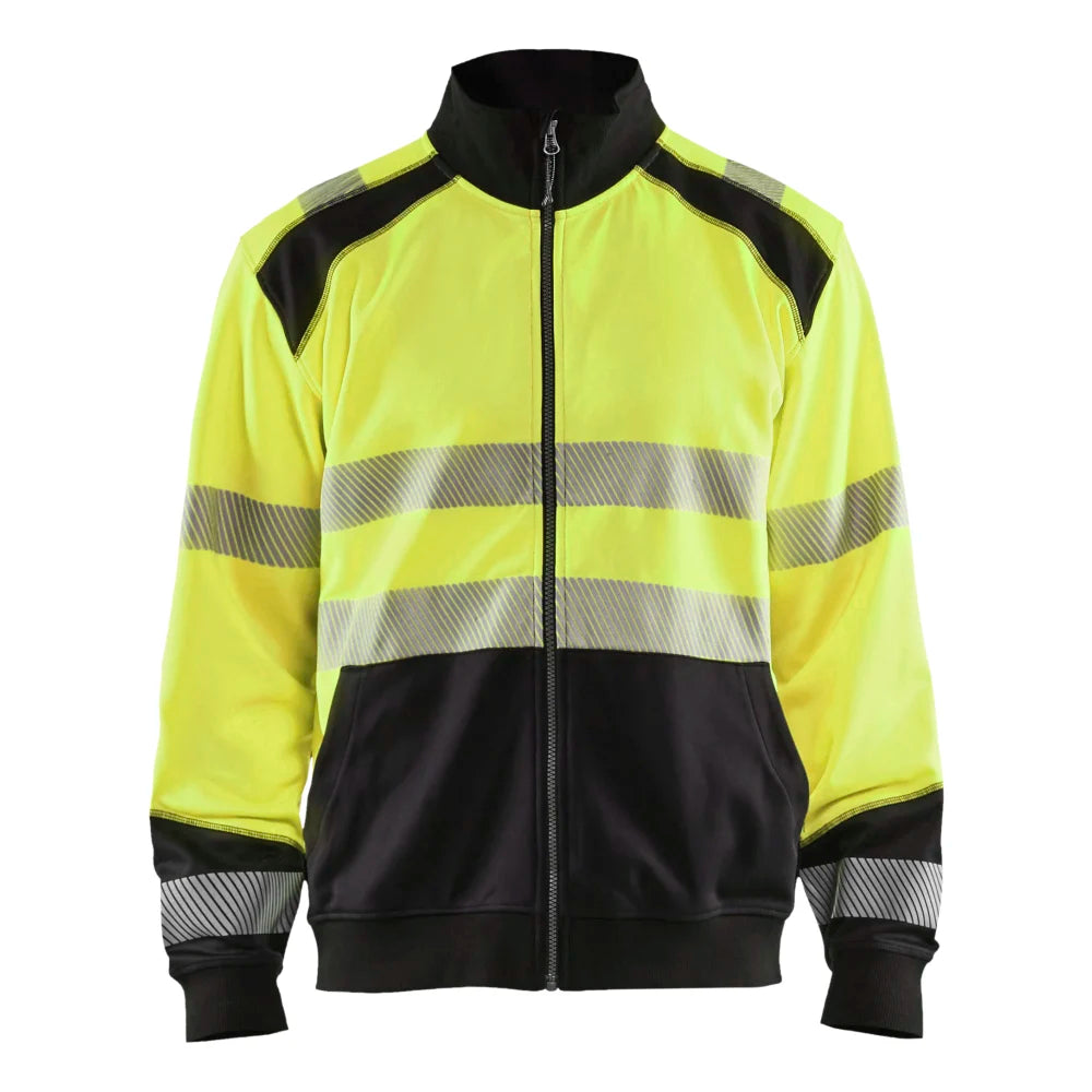 Blaklader 3558 2528 Sweatshirt Met Rits High Vis High Vis Geel Zwart