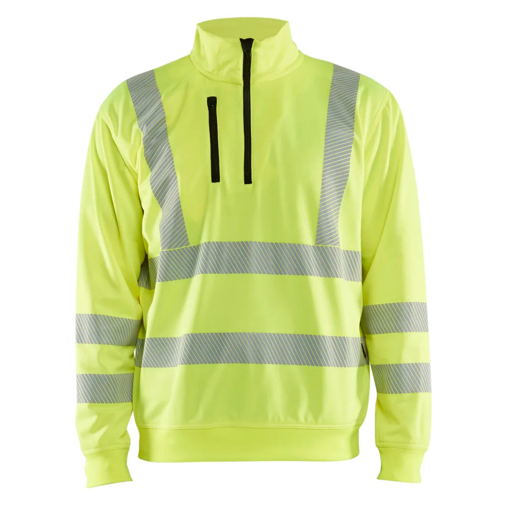 Blaklader 3564 2538 Sweatshirt Met Halve Rits High Vis High Vis Geel