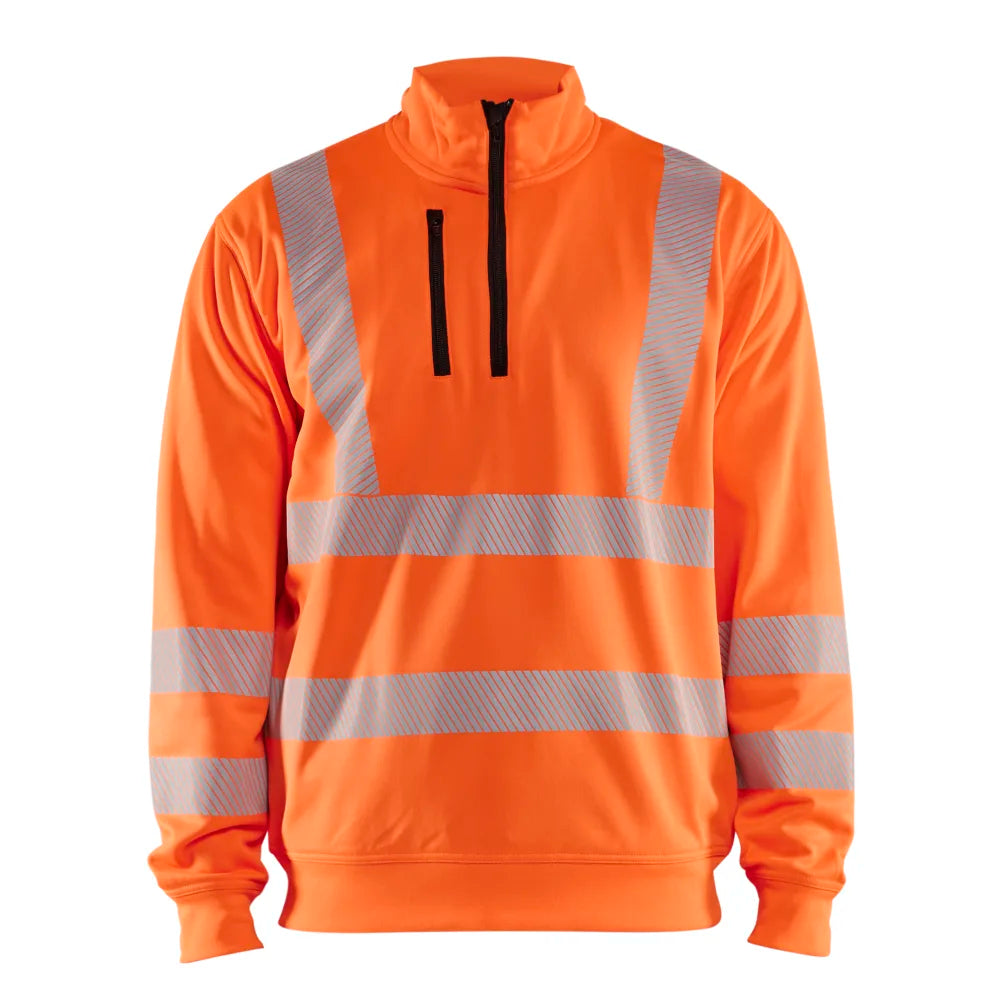 Blaklader 3564 2538 Sweatshirt Met Halve Rits High Vis High Vis Oranje