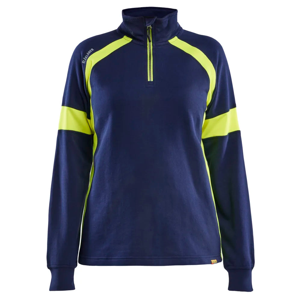 Blaklader 3566 1158 Dames Sweatshirt Visible Marine High Vis Geel