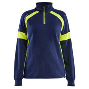 Blaklader 3566 1158 Dames Sweatshirt Visible Marine High Vis Geel